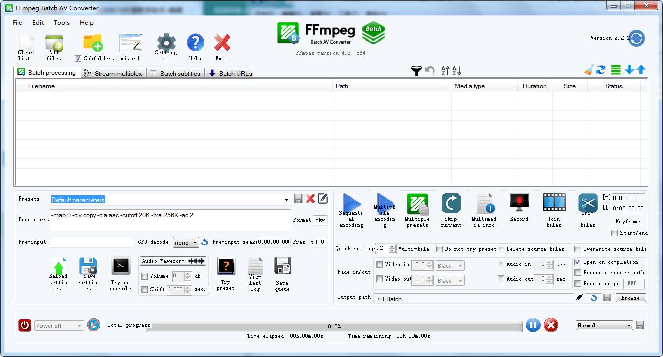 FFmpeg Batch Converter 3.0.0 instal the new version for windows