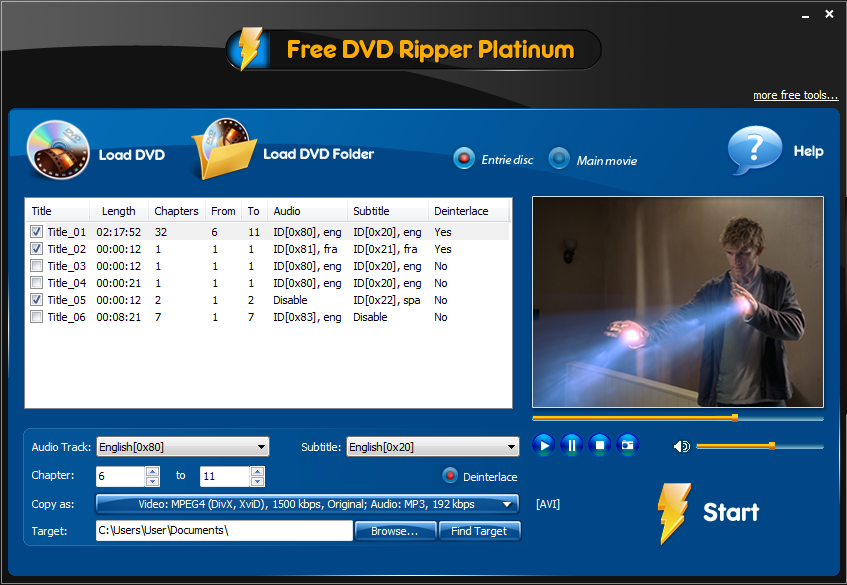 Afree DVD Ripper Platinum  5.2