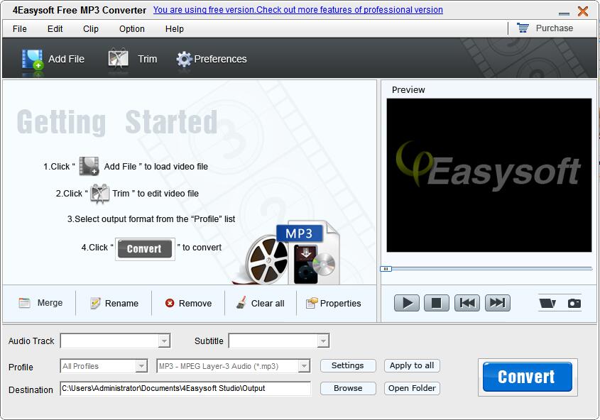 4Easysoft Free MP3 Converter截图