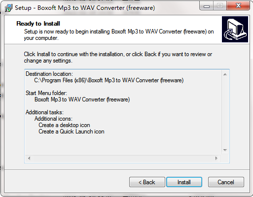 Boxoft MP3 to WAV Converter截图