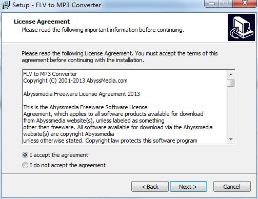 AbyssMedia FLV to MP3 Converter截图