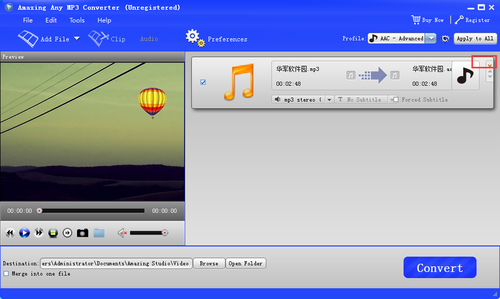 Amazing Any MP3 Converter截图