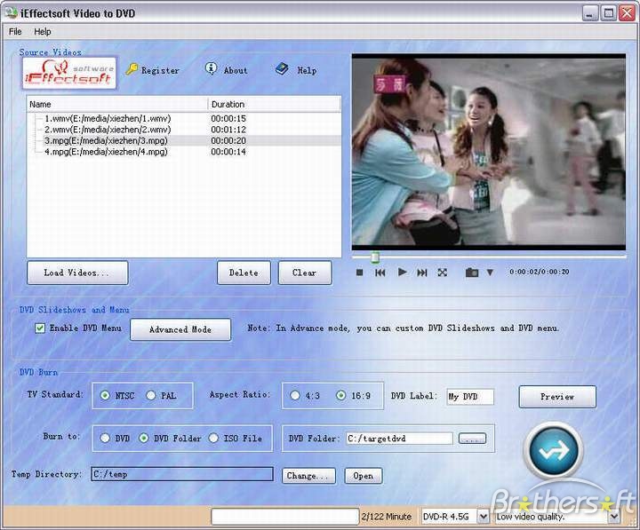 iEffectsoft Video to DVD  2.8.1.2